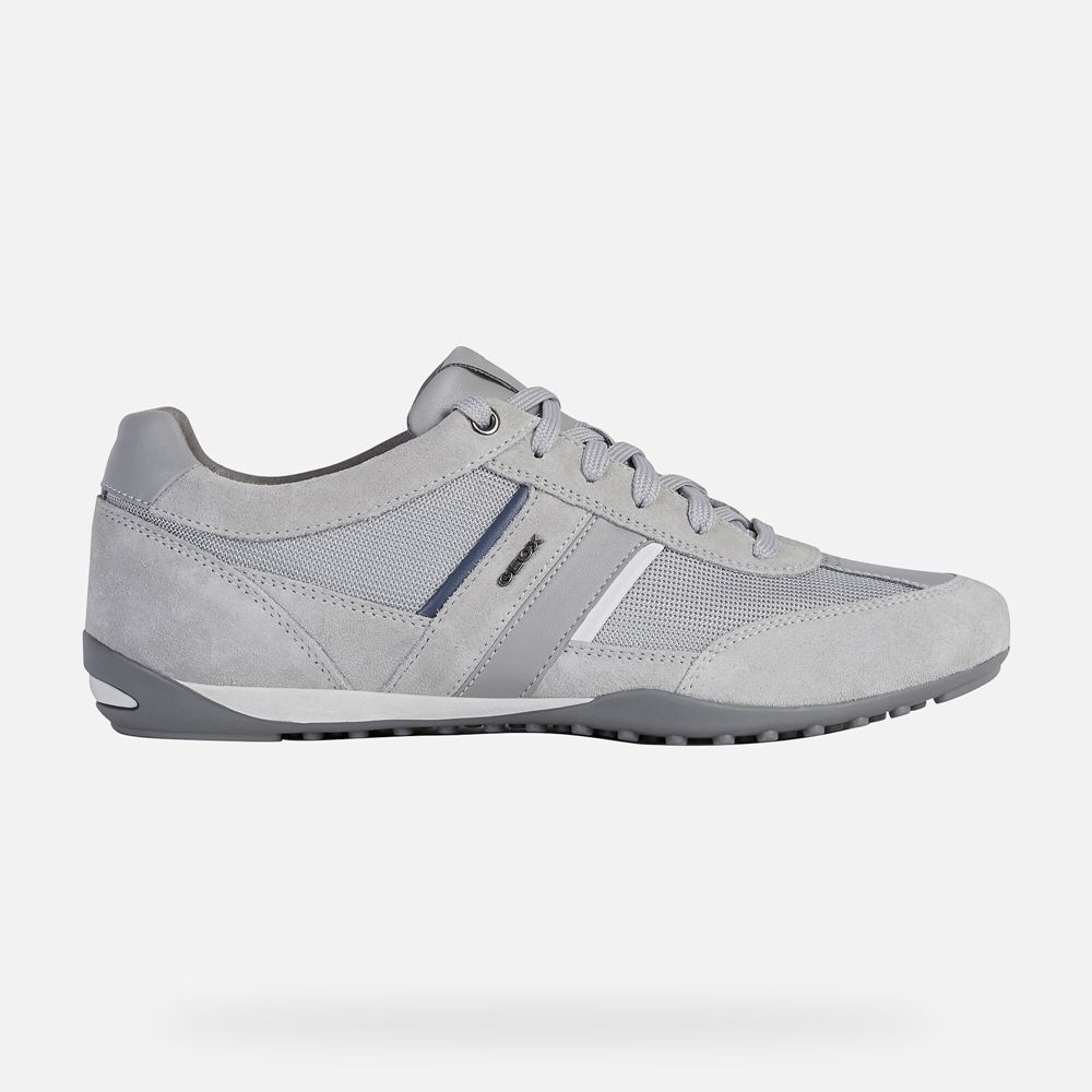 Geox Sneakers Grey Wells - Geox Mens Shoes - WXJKSI304